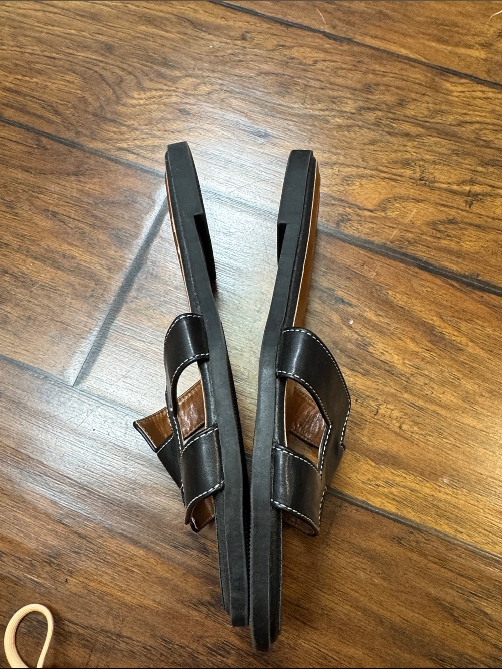 Stratuxx Kaze Black H Cutout Slide Sandals Hermès Oran Inspired Size 8 - Picture 9 of 13